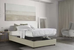Letti Piazza E Mezza|Letti Contenitore > Dmora Letto piazza e mezza Alvise, con materasso Cm 120x190 incluso, Bianco