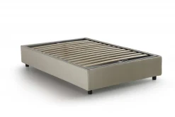 Letti Piazza E Mezza|Letti Contenitore > Dmora Letto piazza e mezza Alvise, con materasso Cm 120x190 incluso, Bianco