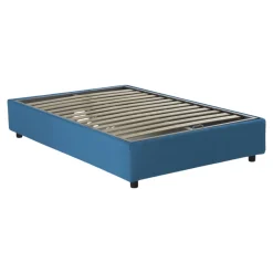 Letti Piazza E Mezza|Letti Contenitore > Dmora Letto piazza e mezza Alvise, con materasso Cm 120x190 incluso, Grigio