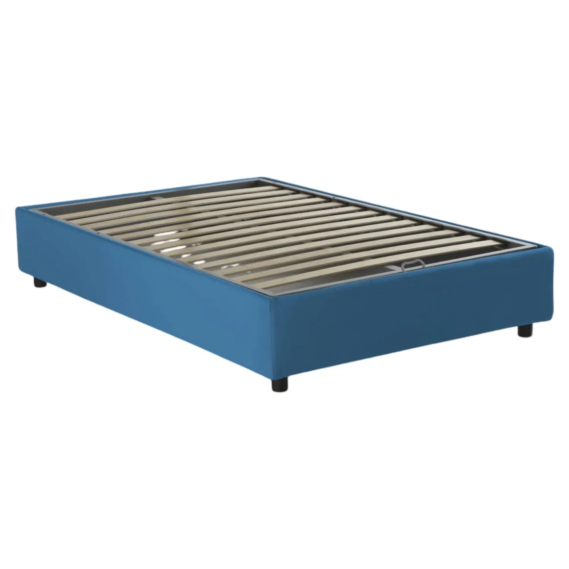 Letti Piazza E Mezza|Letti Contenitore > Dmora Letto piazza e mezza Alvise, con materasso Cm 120x190 incluso, Grigio