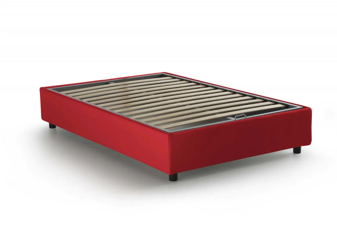 Letti Piazza E Mezza|Letti Contenitore > Dmora Letto piazza e mezza Alvise, con materasso Cm 120x190 incluso, Tortora Grigio Tortora