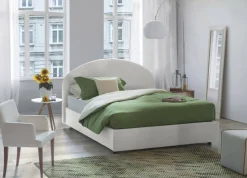 Letti Piazza E Mezza|Letti Contenitore > Dmora Letto piazza e mezza Ambher, con materasso Cm 120x190 incluso, Tortora Grigio Tortora
