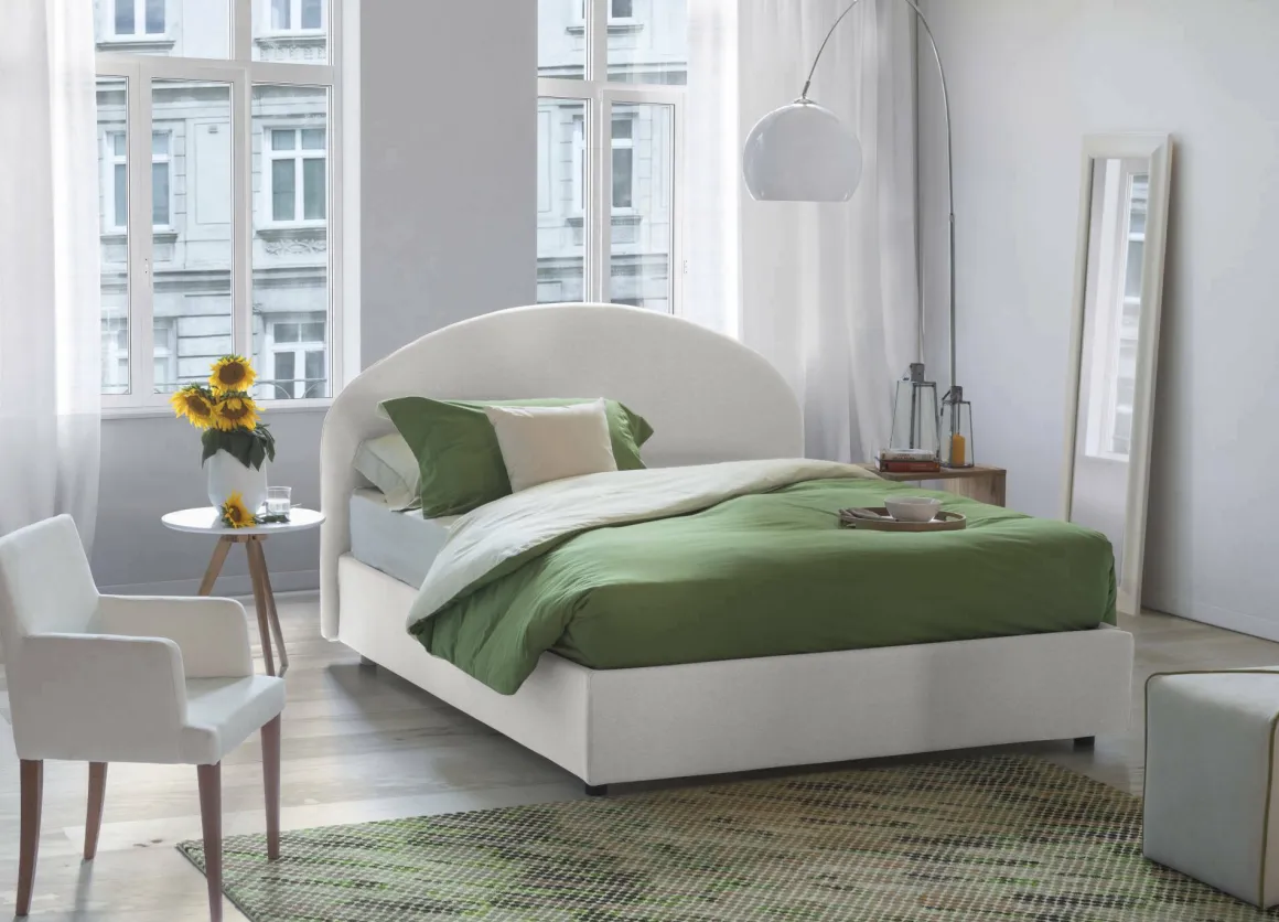 Letti Piazza E Mezza|Letti Contenitore > Dmora Letto piazza e mezza Ambher, con materasso Cm 120x190 incluso, Tortora Grigio Tortora