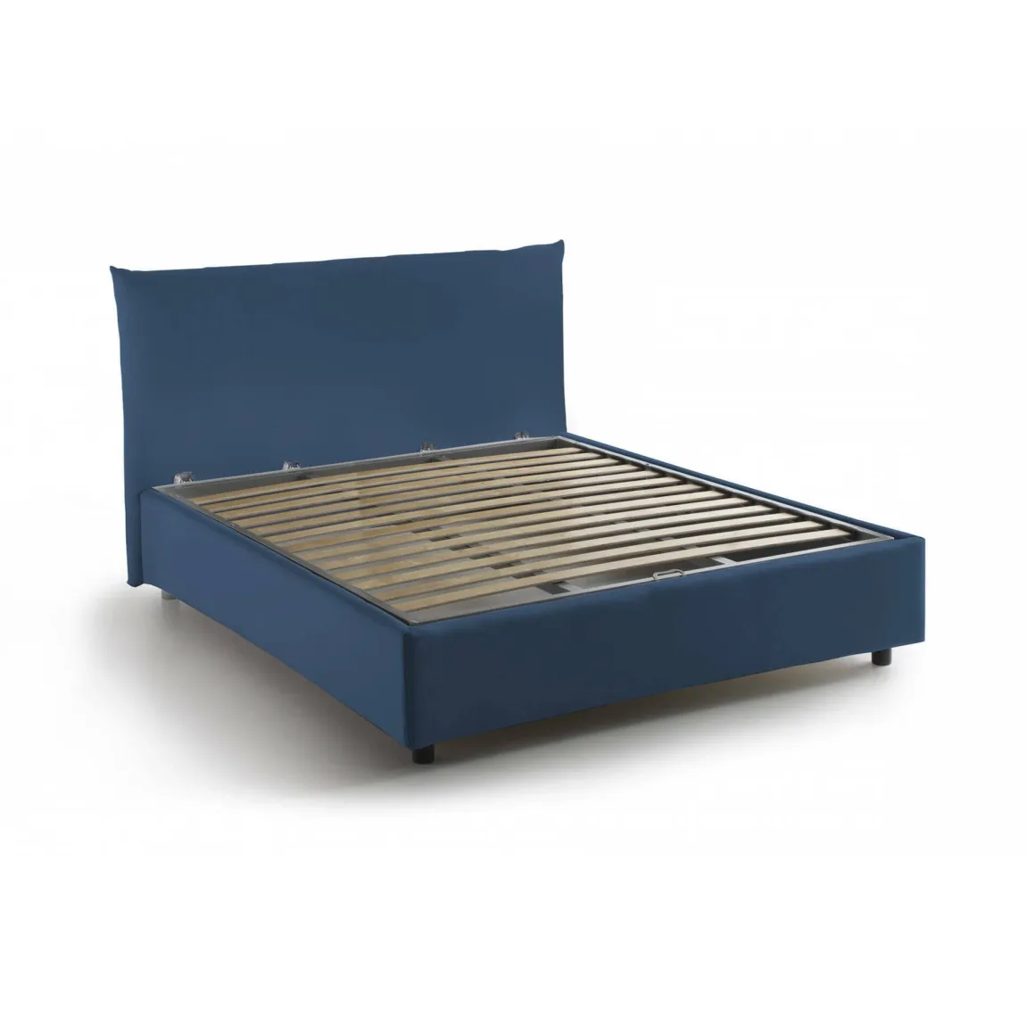 Letto piazza e mezza Amorino, adatto per materasso Cm 120x190, Blu