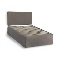Letto piazza e mezza Anas, adatto a materasso da Cm 120x190, Tortora