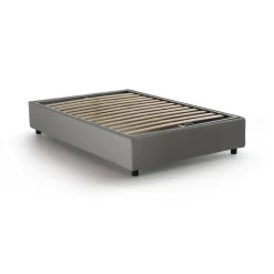 Letto piazza e mezza Andla, adatto per materasso Cm 120x200, Grigio