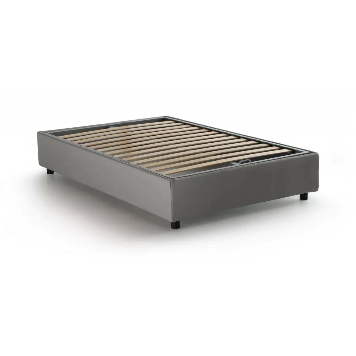 Letto piazza e mezza Andla, adatto per materasso Cm 120x200, Grigio
