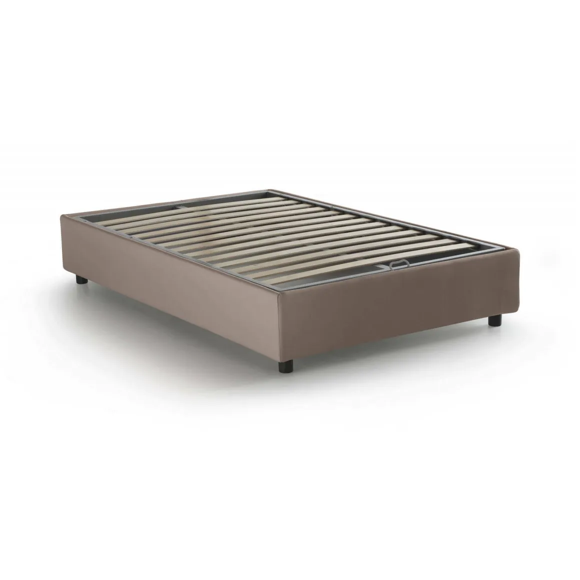 Letto piazza e mezza Andla, adatto per materasso Cm 120x200, Tortora