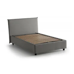 Letto piazza e mezza Anissa, adatto per materasso Cm 120x200, Grigio