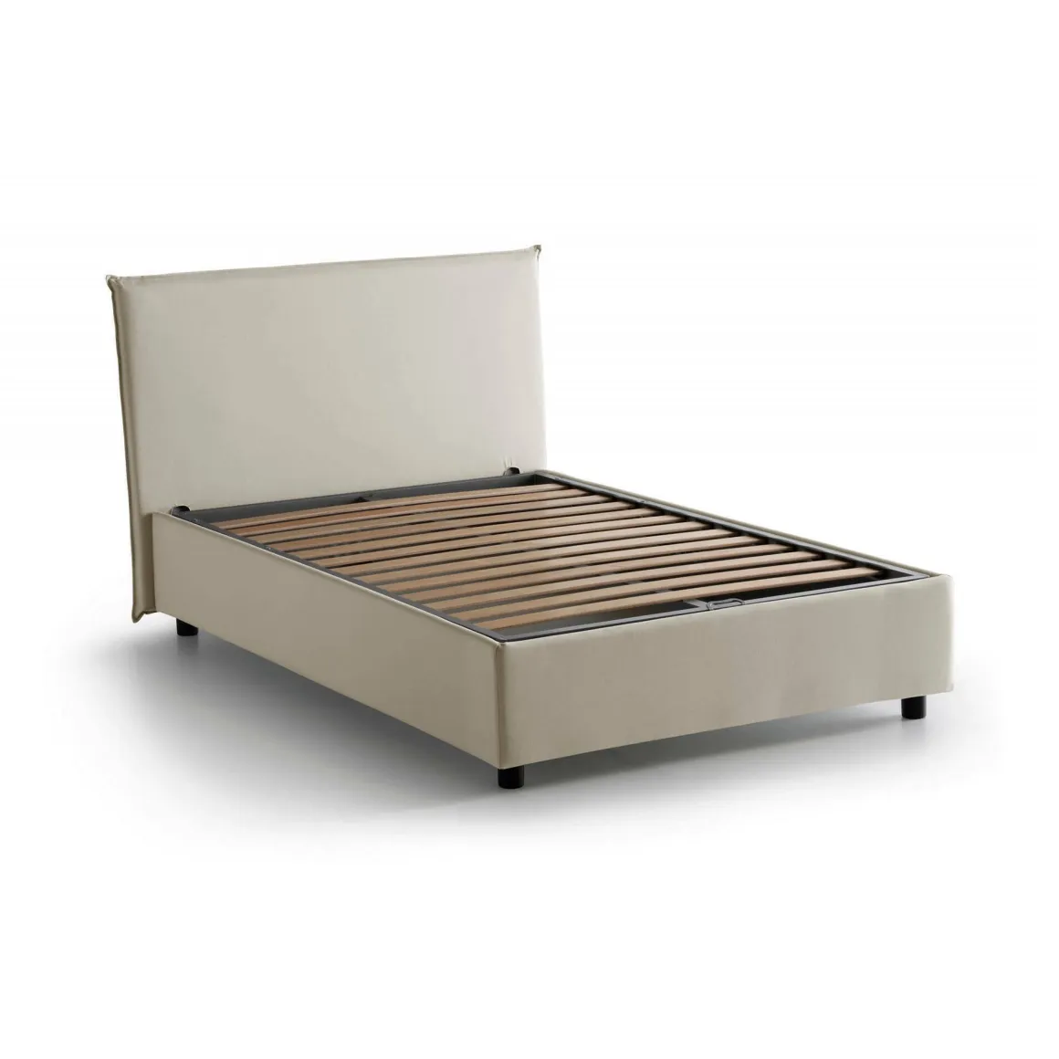Letto piazza e mezza Anyta, adatto per materasso Cm 120x190, Beige
