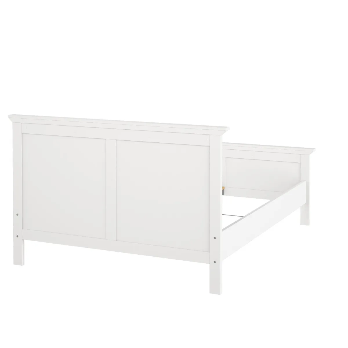 Letti Piazza E Mezza|Letti Piazza E Mezza > Dmora Letto piazza e mezza Armungia, 172x213 h110 cm, Bianco