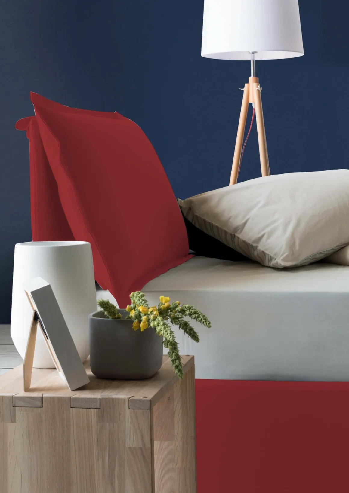 Letto piazza e mezza Arnaldo, adatto per materasso Cm 120x200, Rosso