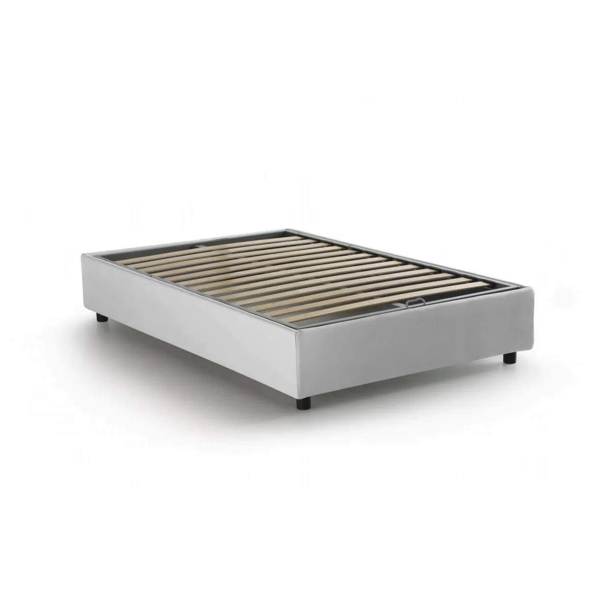 Letto piazza e mezza Asid, adatto per materasso Cm 120x190, Bianco