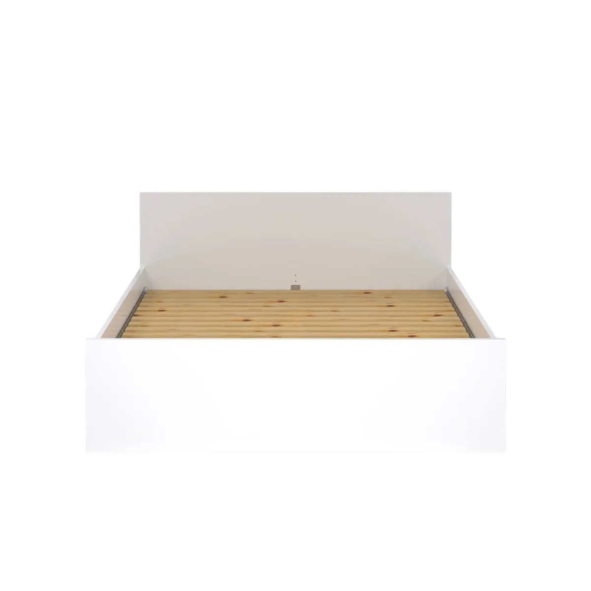 Letti Piazza E Mezza|Letti Piazza E Mezza > Dmora Letto piazza e mezza Bolaven, 207x166 h80 cm, Bianco