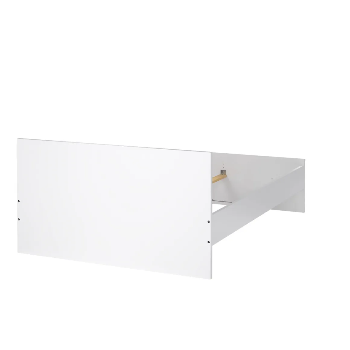 Letto piazza e mezza Bora, 146x207 h80 cm, Bianco