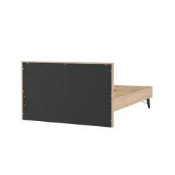 Letto piazza e mezza Elida, 206x153 h91 cm, Rovere