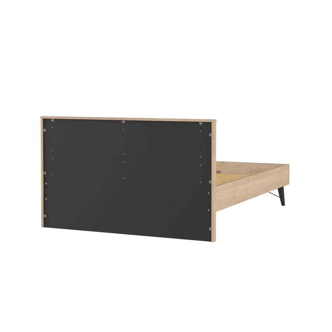 Letto piazza e mezza Elida, 206x153 h91 cm, Rovere