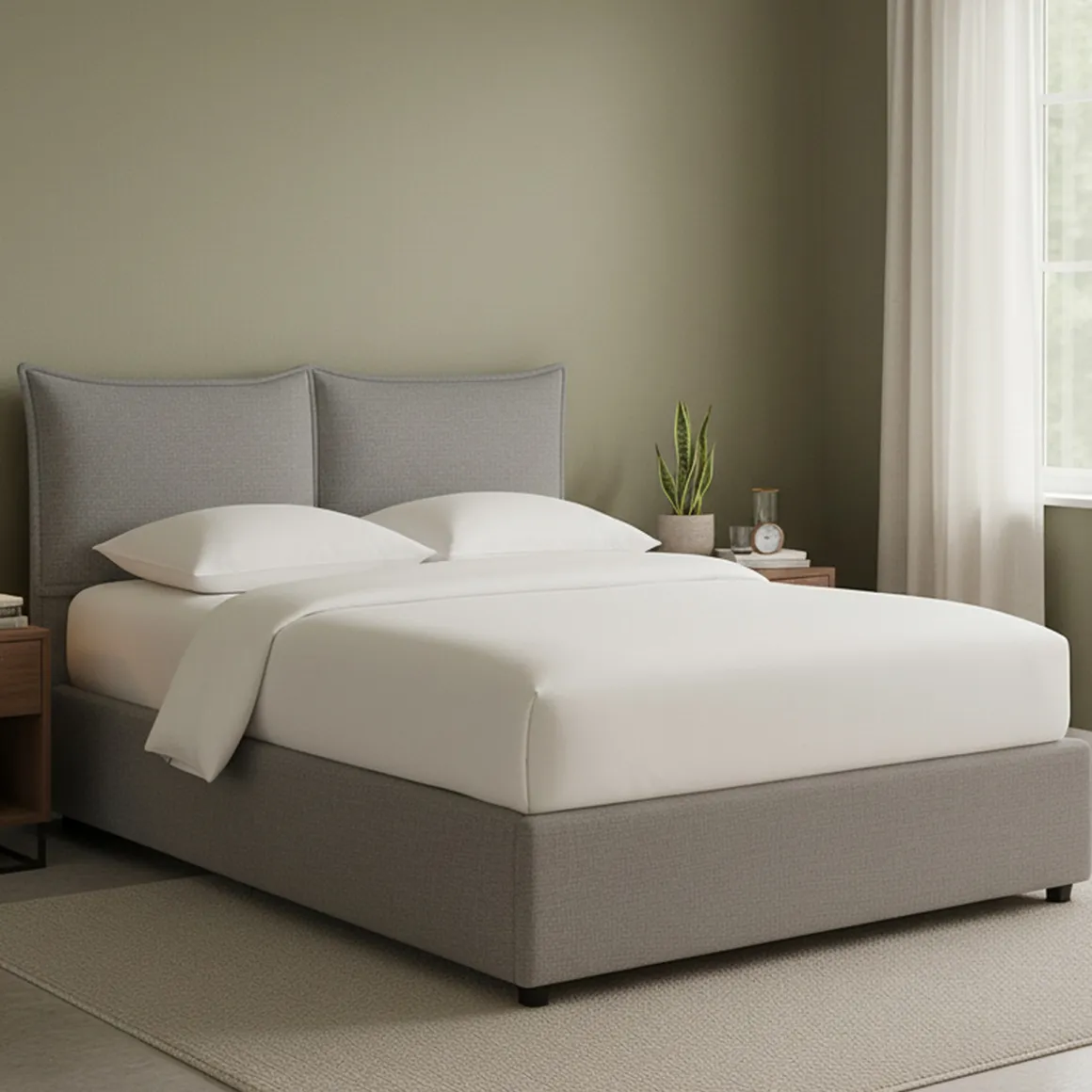 Letti Piazza E Mezza|Letti Piazza E Mezza > Dmora Letto Piazza e Mezza Sfoderabile Contenitore, Dimensione Materasso 120x190 cm - Rodero Grigio Cenere