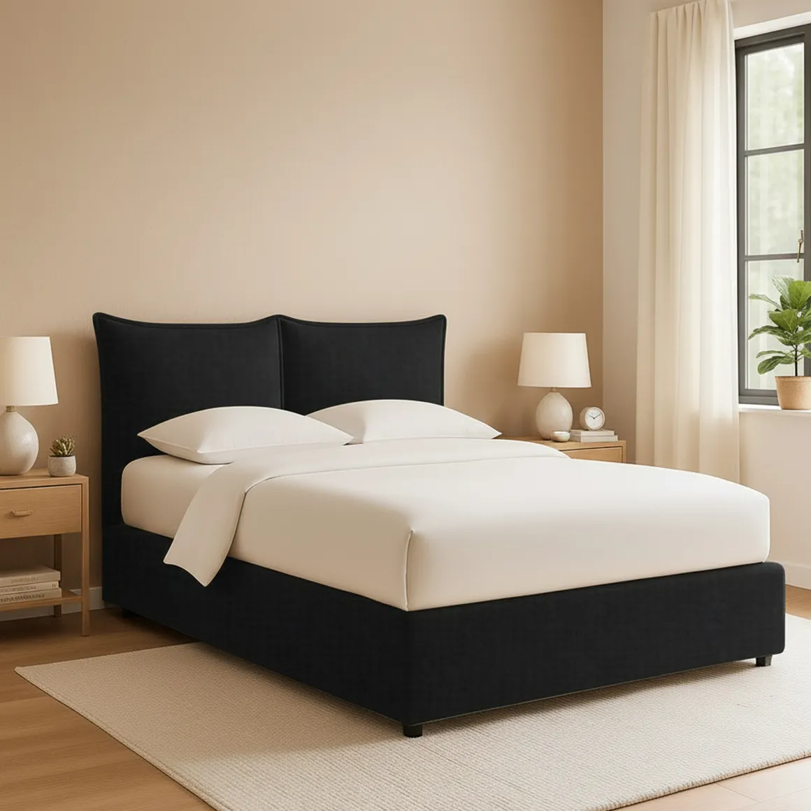 Letto Piazza e Mezza Grigio Scuro Sfoderabile Contenitore, Dimensione Materasso 120x190 cm - Rabbi