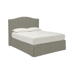 Letto Piazza e Mezza Grigio Sfoderabile Contenitore, Dimensione Materasso 120x200 cm - Pogno