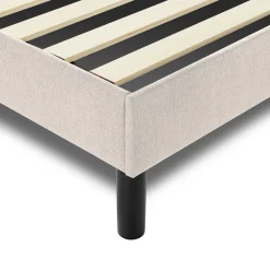 Letti Piazza E Mezza|Letti Piazza E Mezza > Dmora Letto piazza e mezza Hemera, 120x190 cm, Beige