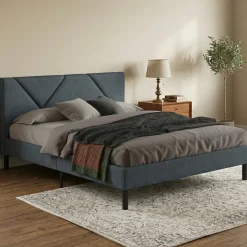 Letto piazza e mezza Hemera, 120x190 cm, Blu