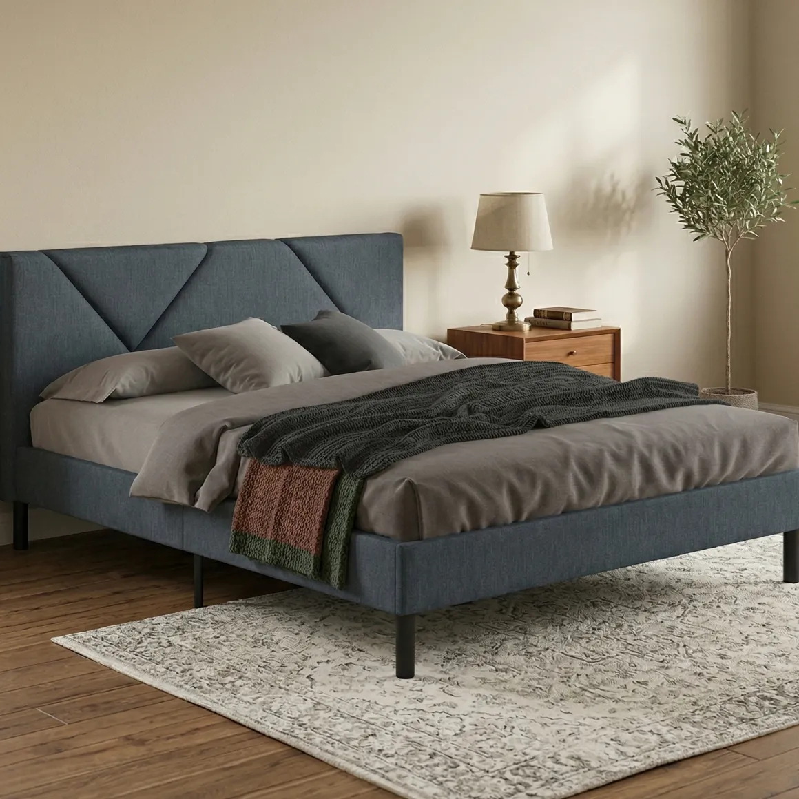 Letti Piazza E Mezza|Letti Piazza E Mezza > Dmora Letto piazza e mezza Hemera, 120x190 cm, Tortora Grigio Tortora