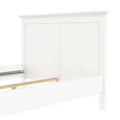 Letto piazza e mezza Phanfone, 158x201 h110 cm, Bianco