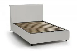 Letto piazza e mezza Re, con materasso Cm 120x200 incluso, Bianco