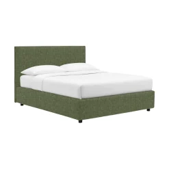 Letti Piazza E Mezza|Letti Piazza E Mezza > Dmora Letto Piazza e Mezza Sfoderabile Contenitore, Dimensione Materasso 120x190 cm - Ciconio Verde