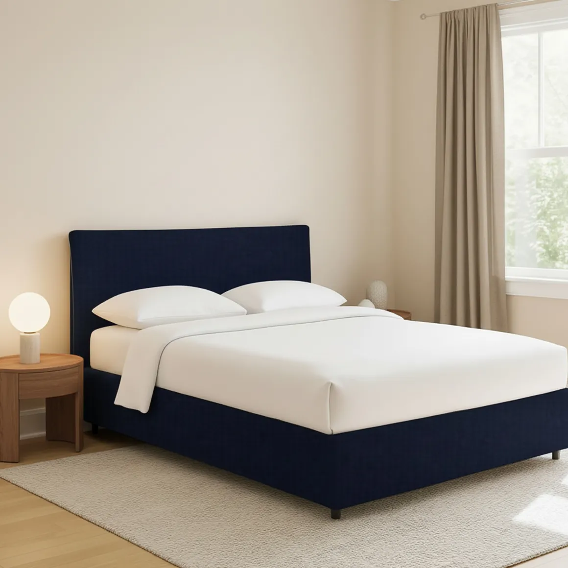 Letto Piazza e Mezza Viola Scuro Sfoderabile Contenitore, Dimensione Materasso 120x190 cm - Cirie