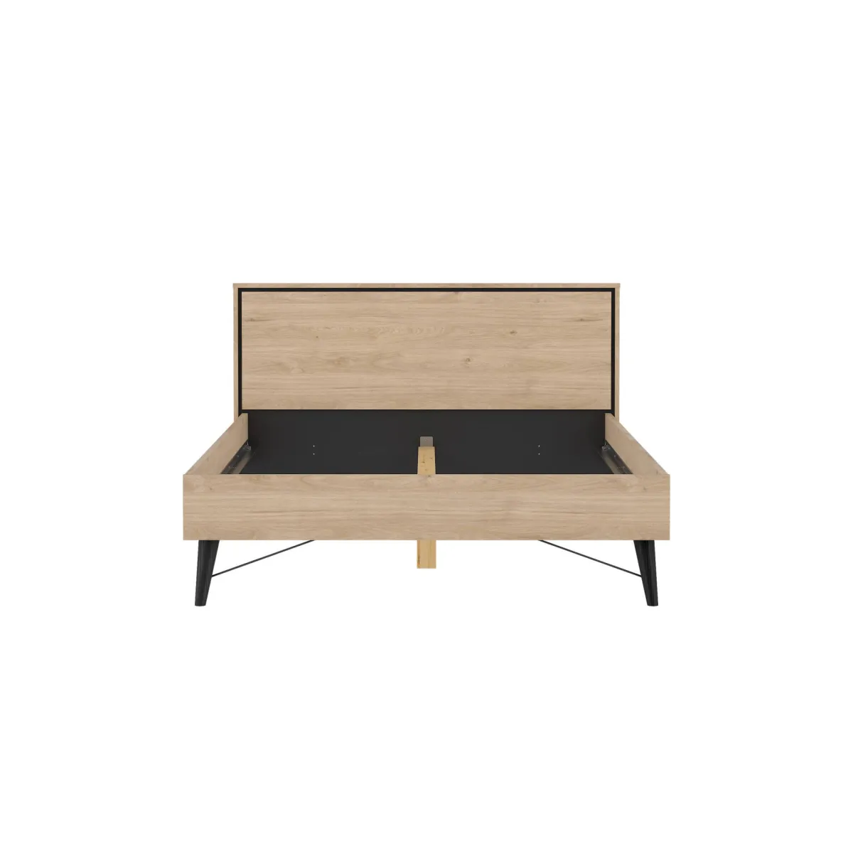 Letti Piazza E Mezza|Letti Piazza E Mezza > Dmora Letto piazza e mezza Zocca, 207x153 h91 cm, Rovere Marrone Rovere