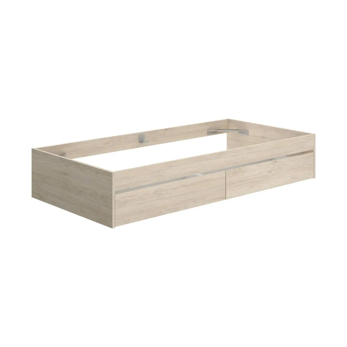 Letti Contenitore|Letti Singoli > Dmora Letto 1 piazza rovere 194x95cm adatto per materasso 90x190 cm - Neki Marrone Rovere