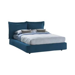 Letti Matrimoniali|Letti Contenitore > Dmora Letto 2 piazze con contenitore 190x215cm - Alizarin Blu