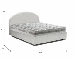 Letti Matrimoniali|Letti Contenitore > Dmora Letto 2 piazze contenitore 175x205cm stabile - Abbaione Bianco