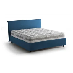 Letto 2 piazze contenitore blu 175x215cm minimal - Ariadni