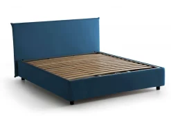 Letto 2 piazze contenitore blu 175x215cm minimal - Ariadni
