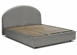 Letti Matrimoniali|Letti Contenitore > Dmora Letto 2 piazze contenitore 175x205cm design - Amida Grigio