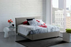 Letti Matrimoniali|Letti Contenitore > Dmora Letto 2 piazze contenitore 175x215cm comodo - Artrax Grigio