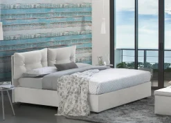 Letto 1 posto contenitore bianco 95x205cm stabile - Amaro