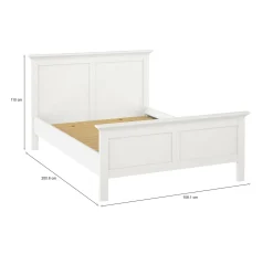 Letti Singoli > Dmora Letto singolo 158x200cm rete inclusa - Arcevia Bianco
