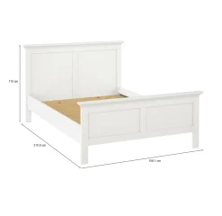 Letto singolo bianco 158x210cm rete inclusa - Clan