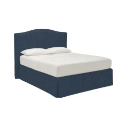 Letti Contenitore|Letti Singoli > Dmora Letto Singolo Sfoderabile Contenitore, Dimensione Materasso 90x190 cm - Quisquina Blu