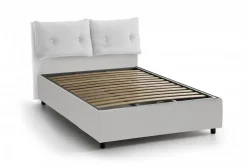 Letto singolo con contenitore bianco 95x205 - Albiate