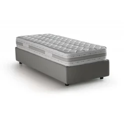 Letto singolo con contenitore grigio 95x205 - Agenta