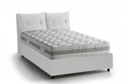 Letto singolo contenitore bianco 95x205cm moderno - Ildegarda