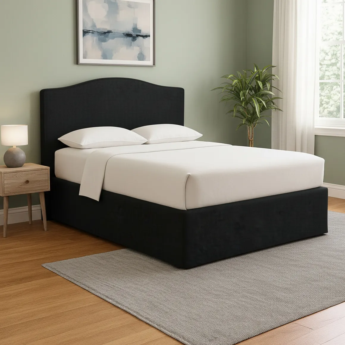 Letto Singolo Grigio Scuro Sfoderabile Contenitore, Dimensione Materasso 90x200 cm - Copparo