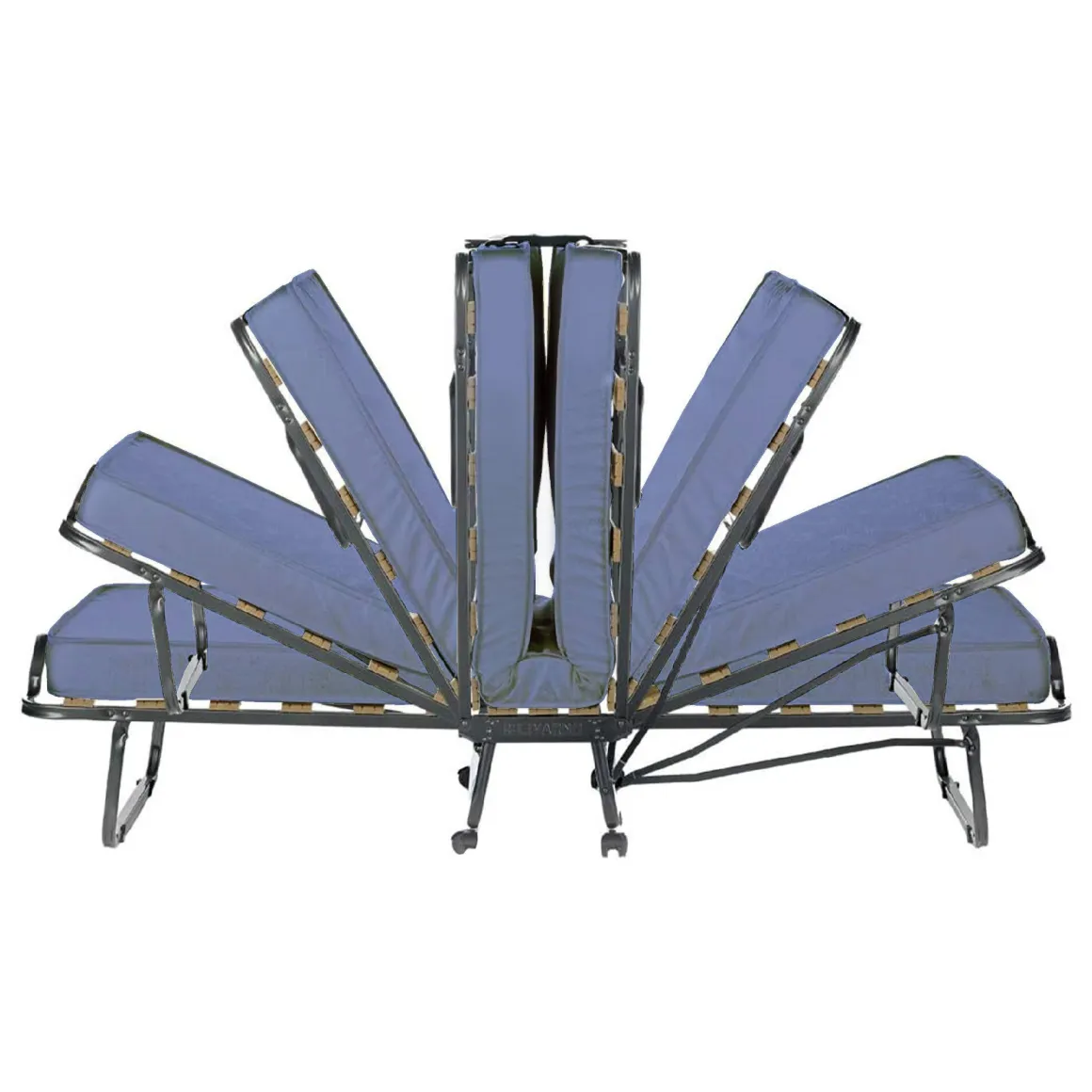 Letto singolo pieghevole 190x80cm blu - Antonietto