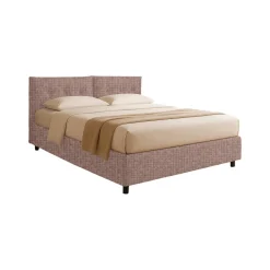 Letti Contenitore|Letti Singoli > Dmora Letto Singolo Sfoderabile Contenitore, Dimensione Materasso 90x190 cm - Supino Rosa Antico