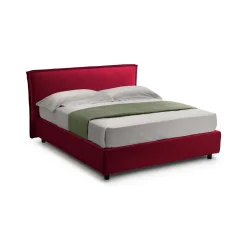 Letti Contenitore|Letti Singoli > Dmora Letto Singolo Materasso Incluso Sfoderabile, Contenitore Made in Italy - Brendola Rosso